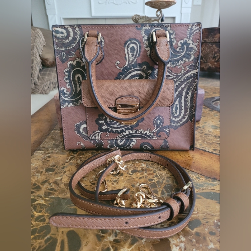 Michael Kors Paisley Brown Handbag - Picture 8 of 8